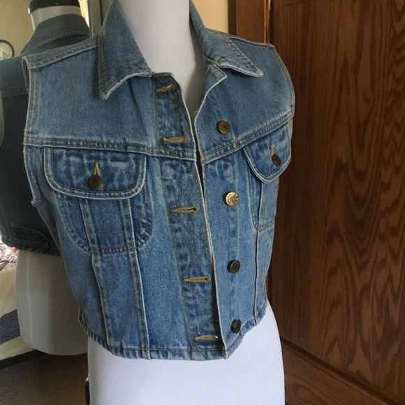 VINTAGE Denim 👖 Vest - Picture 1 of 9